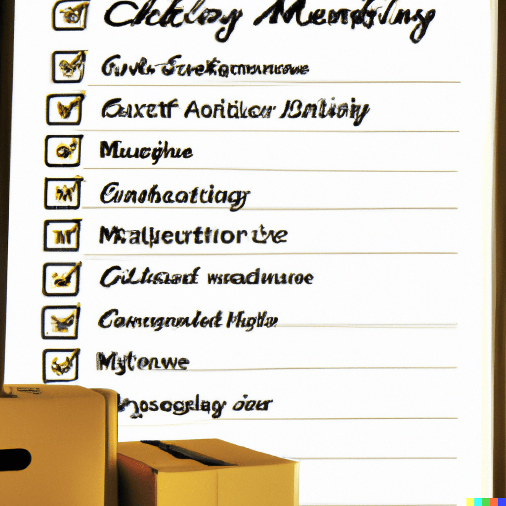 The complete moving checklist