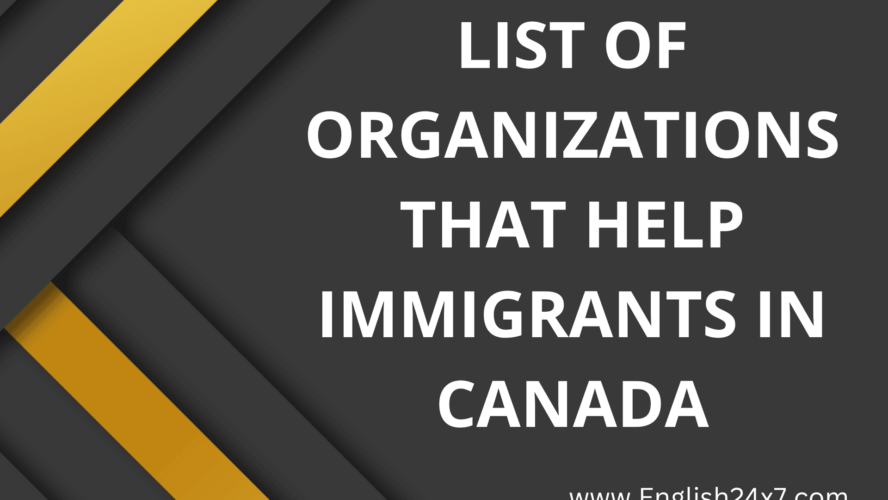 List of Organizations that Help Immigrants in Canada