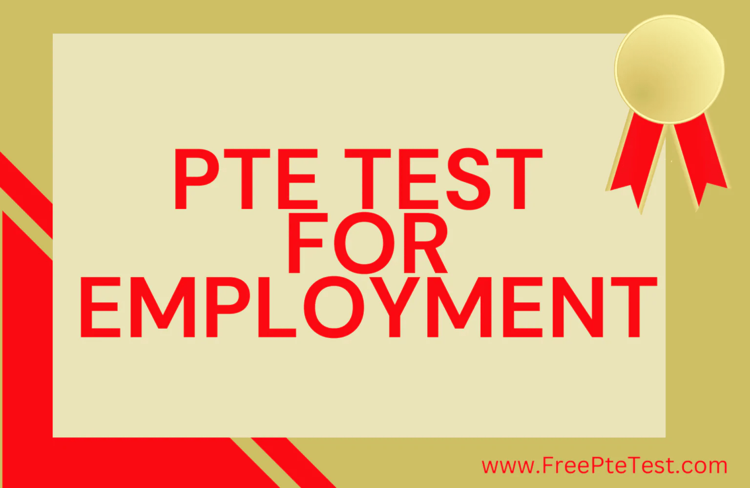 PTE Test for Employment