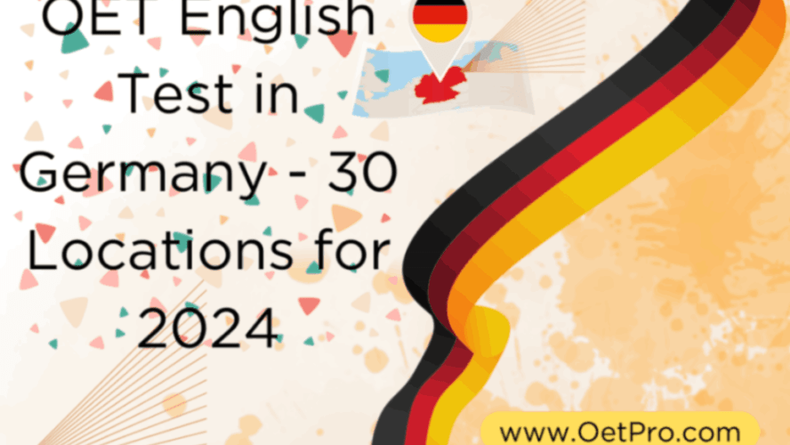 OET English Test in Germany – 30 Locations for 2024