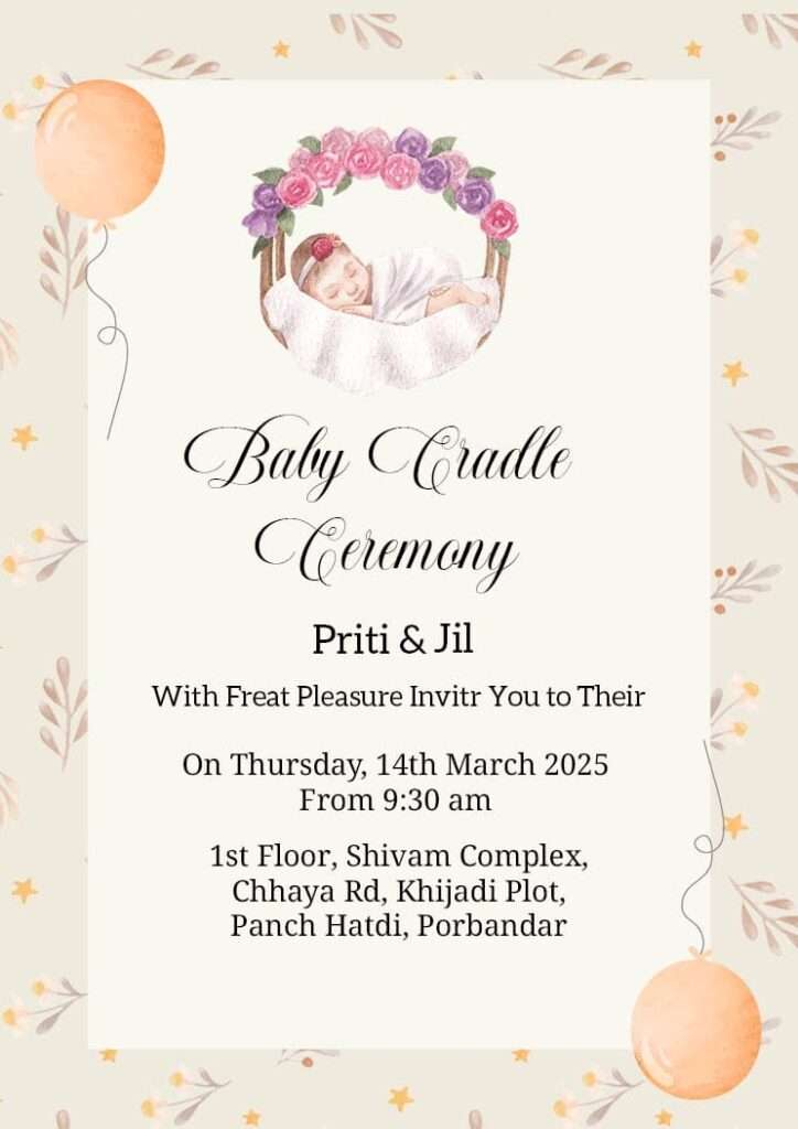 cradle ceremony cards