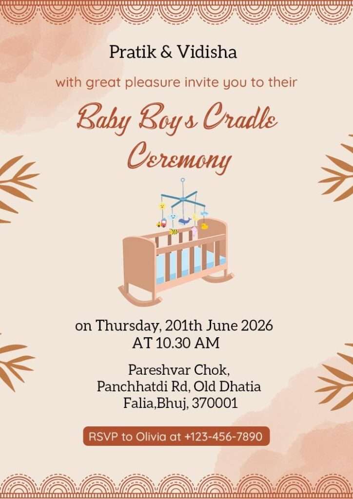 cradle ceremony cards