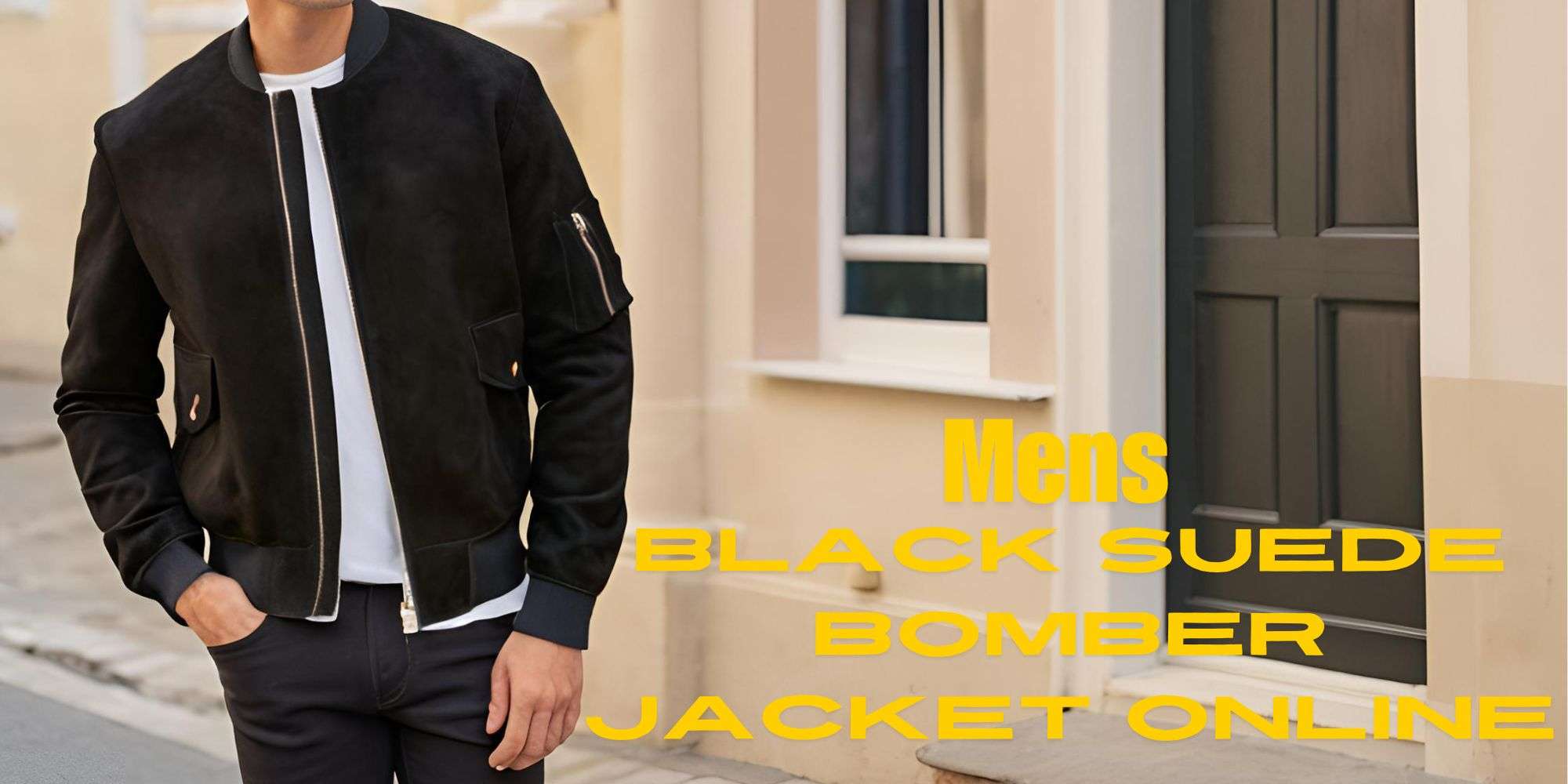 Why the Mens Black Suede Bomber Jacket is a Must-Have Online Purchase