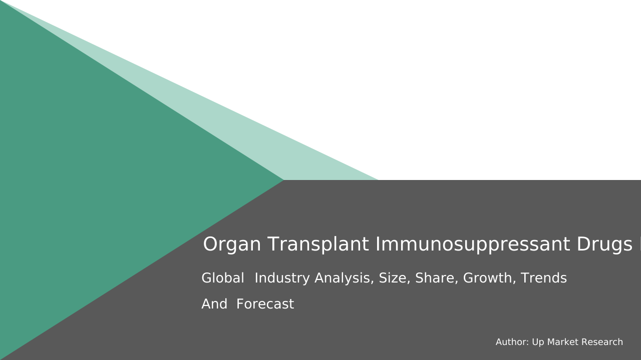 Organ Transplant Immunosuppressant Drugs Market Size, Share, and Growth Report 2032