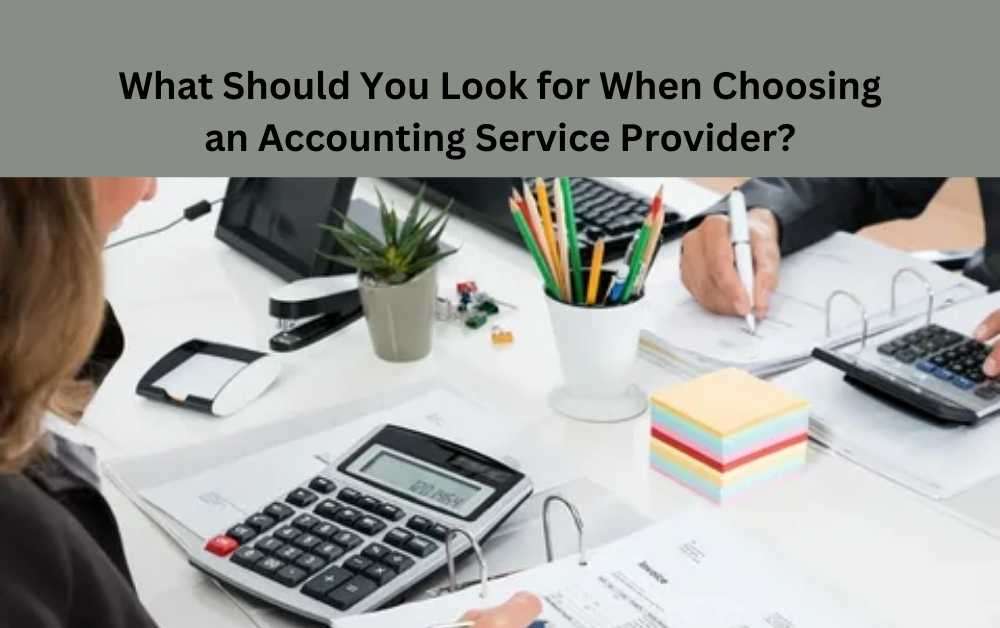 What Should You Look for When Choosing an Accounting Service Provider?