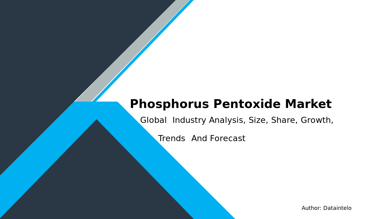 Phosphorus Pentoxide Market Overview | Growth Projections and Size Analysis [2032]