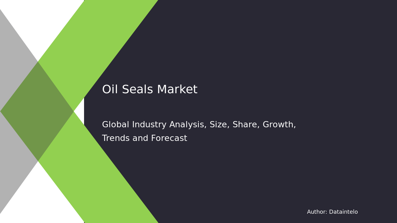 Oil Seals Market Insights: Size & Share Forecast for 2032