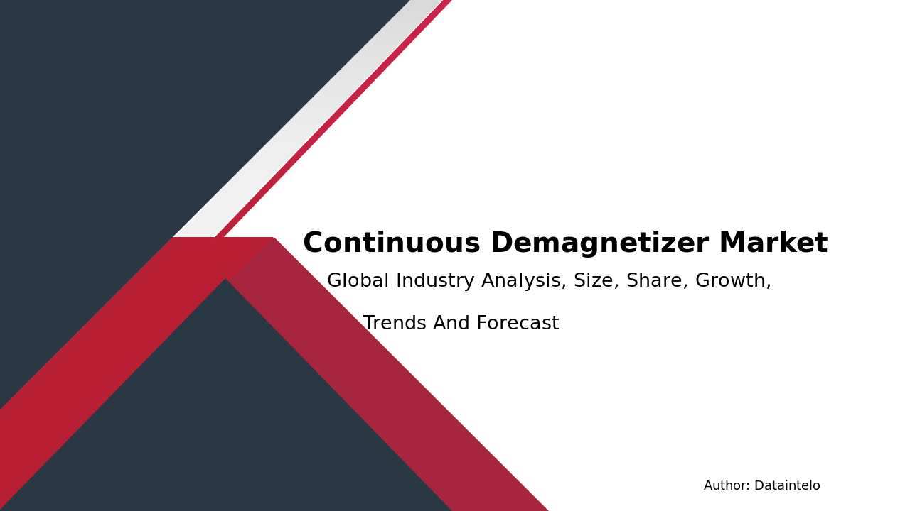 Continuous Demagnetizer Market Price, Trends, Outlook Report 2032