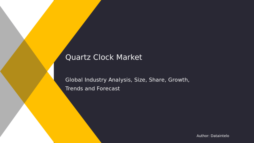 Quartz Clock Market Price, Trends, Outlook Report 2032