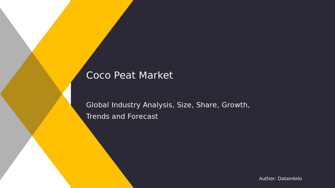 Coco Peat Market Outlook: Growth Trends and Forecast – 2032