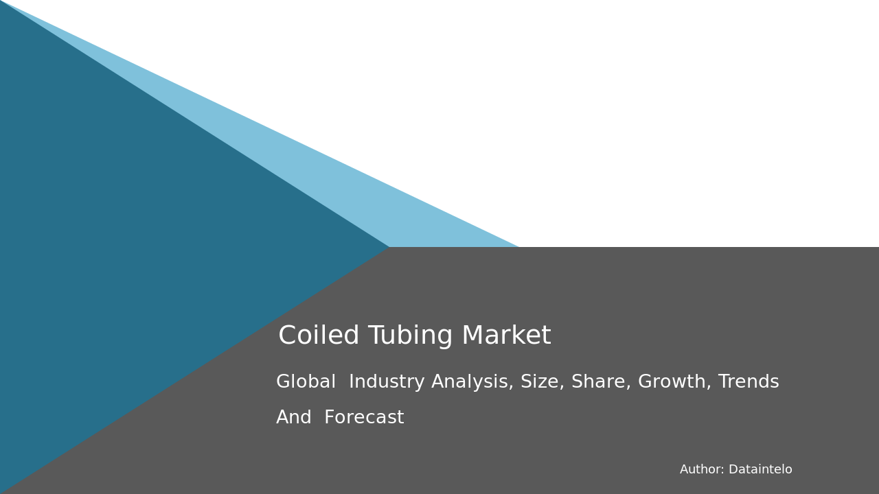 Coiled Tubing Market Outlook: Industry Growth and Key Advancements for 2032