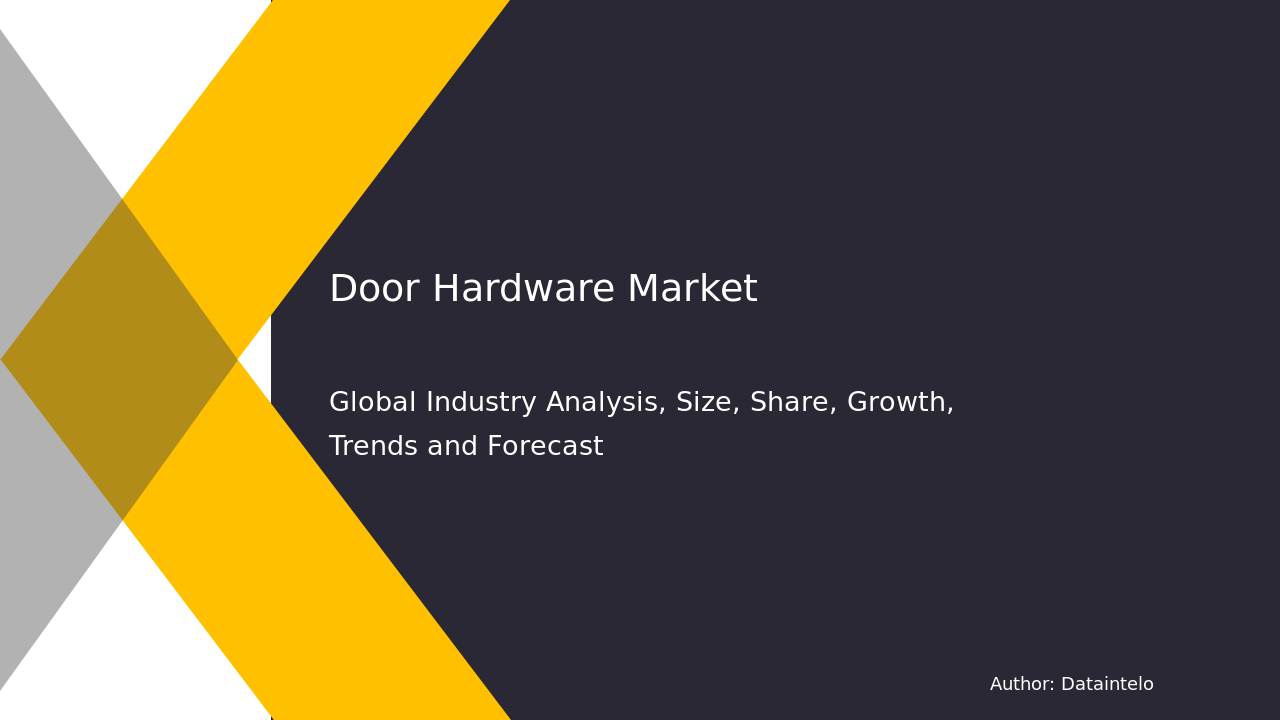 Door Hardware Market Trends and Future Forecast