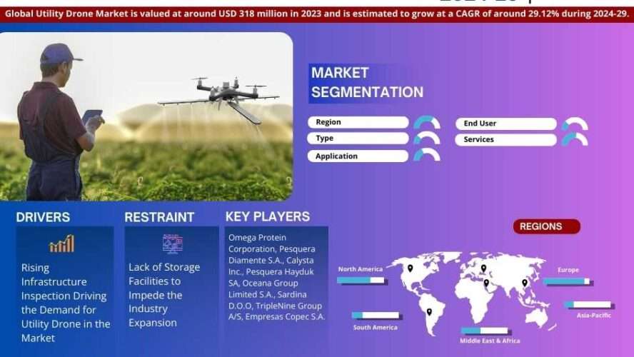 Forecast:  Utility Drone Market to Grow at 29.12% CAGR Over the Next Five Years