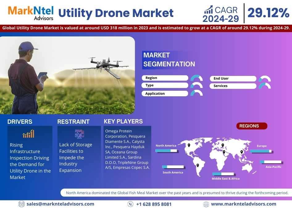 Forecast:  Utility Drone Market to Grow at 29.12% CAGR Over the Next Five Years