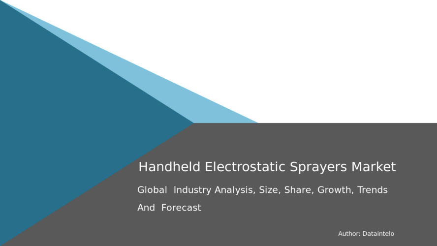 Handheld Electrostatic Sprayers Market Report Forecast To 2032 | By Dataintelo