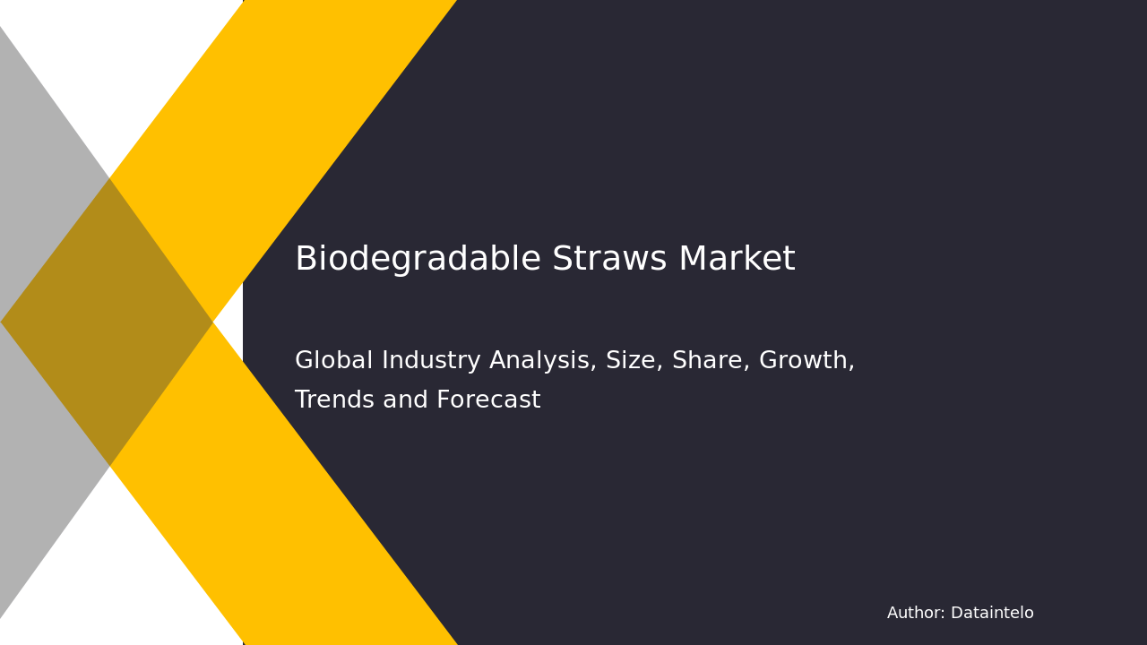 Biodegradable Straws Market: Growth Outlook and Industry Analysis