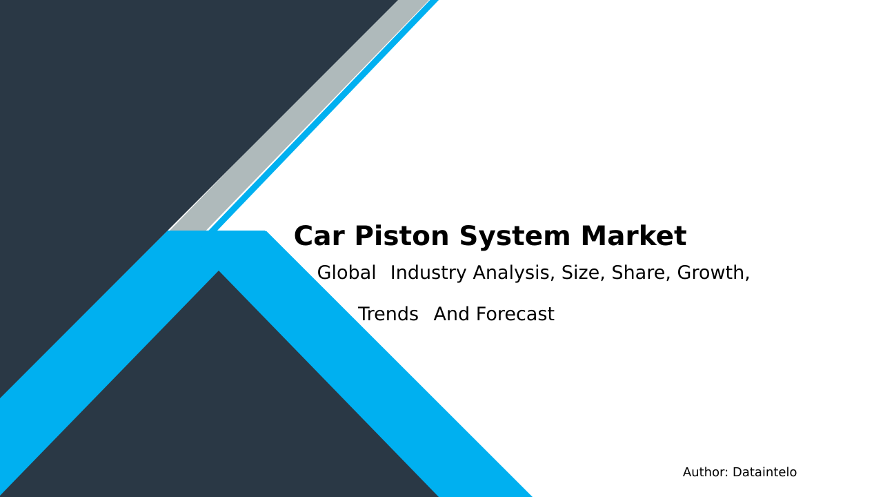 Car Piston System Market Scope Report | By Dataintelo