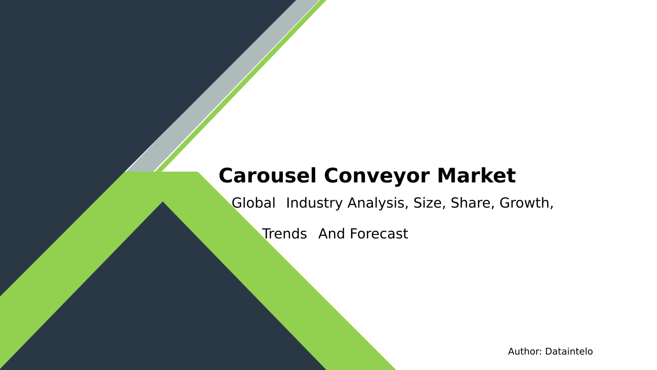 Carousel Conveyor Market Forecast | Industry Growth & Trends Report