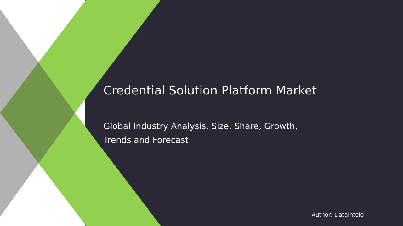 Future Prospects in the Credential Solution Platform Industry till 2032