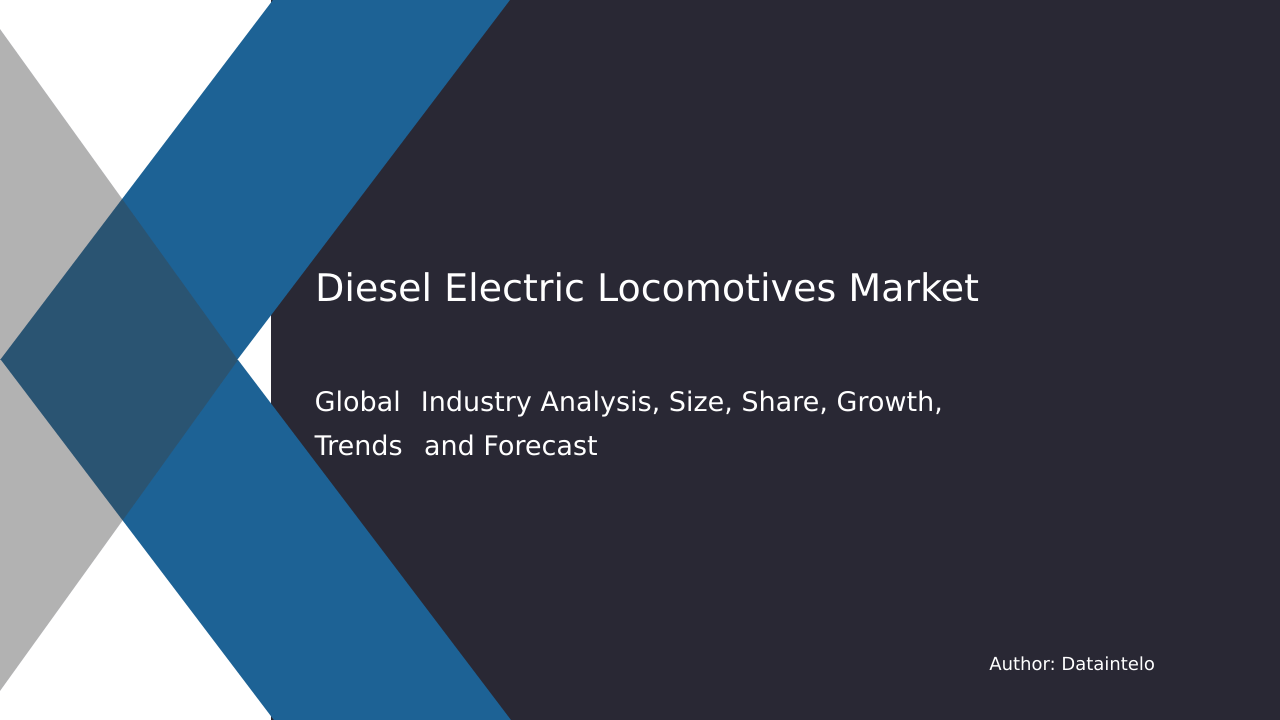 Diesel Electric Locomotives Industry Growth and Trends Report 2032