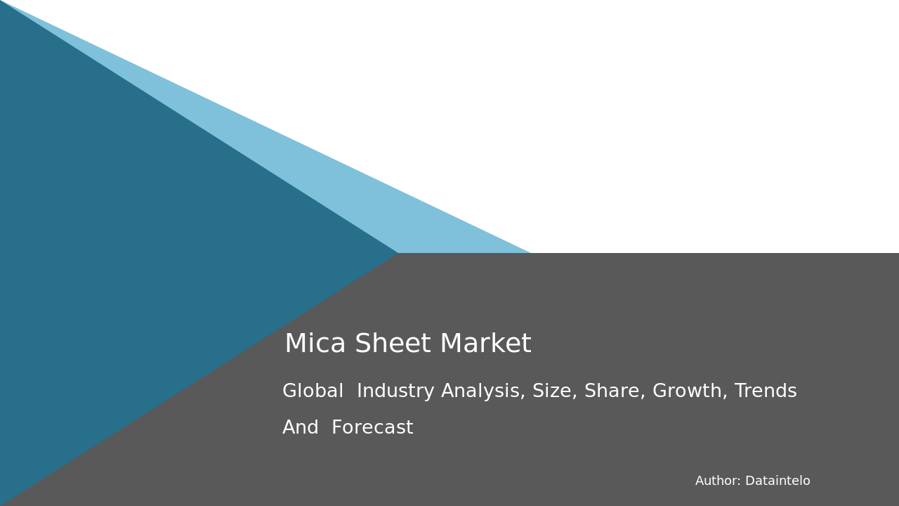 Competitive Strategies in the Global Mica Sheet Market by 2032