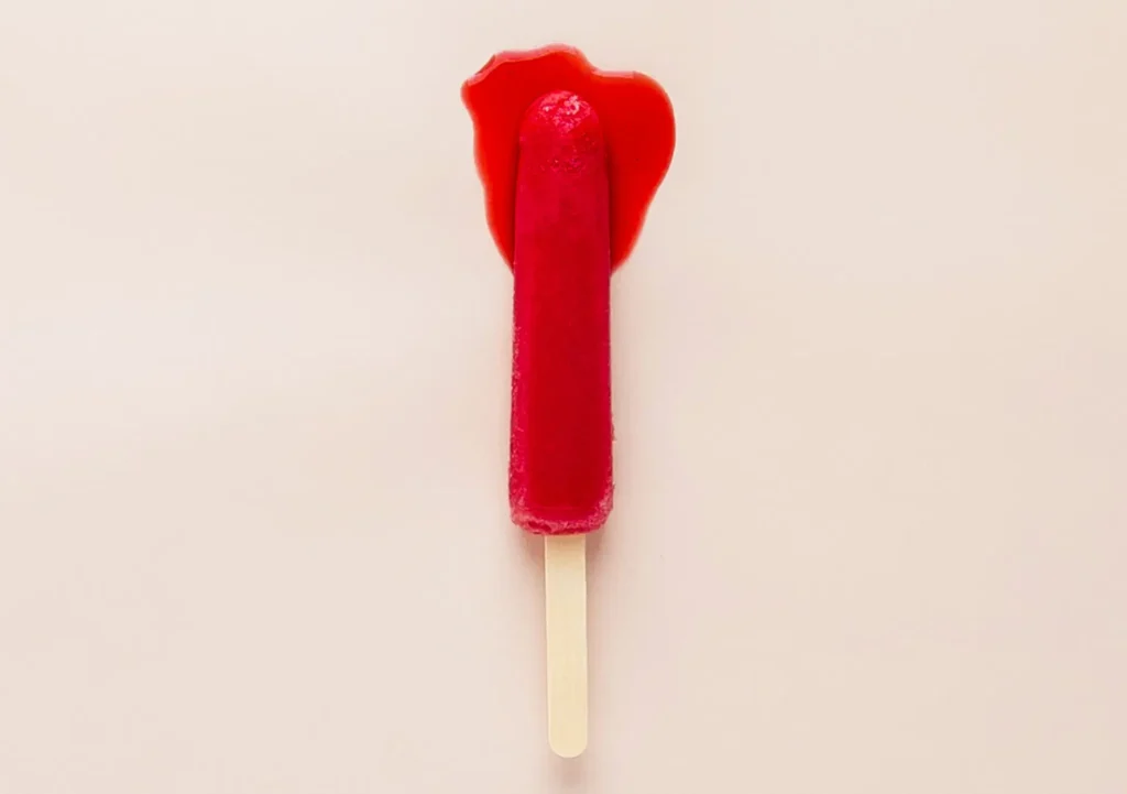 6 health risks of poor menstrual hygiene-Image of red Ice cream