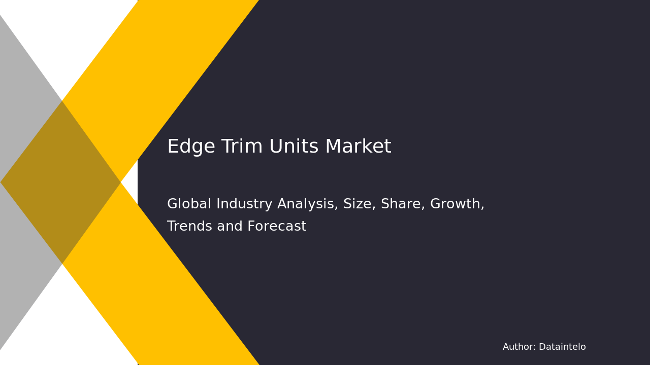 Edge Trim Units Market Trends 2024-2032 | Insights & Key Growth Drivers