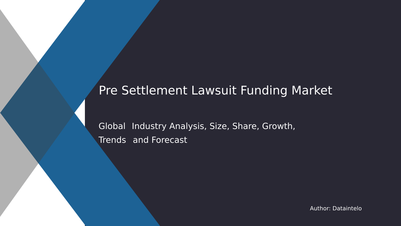 Market Size and Trends of Pre Settlement Lawsuit Funding to 2032