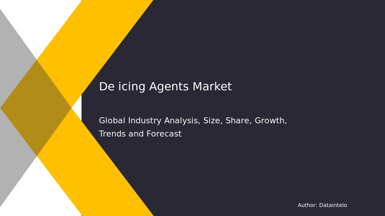 De-Icing Agents Market Overview & Future Insights | 6.5% CAGR 2032