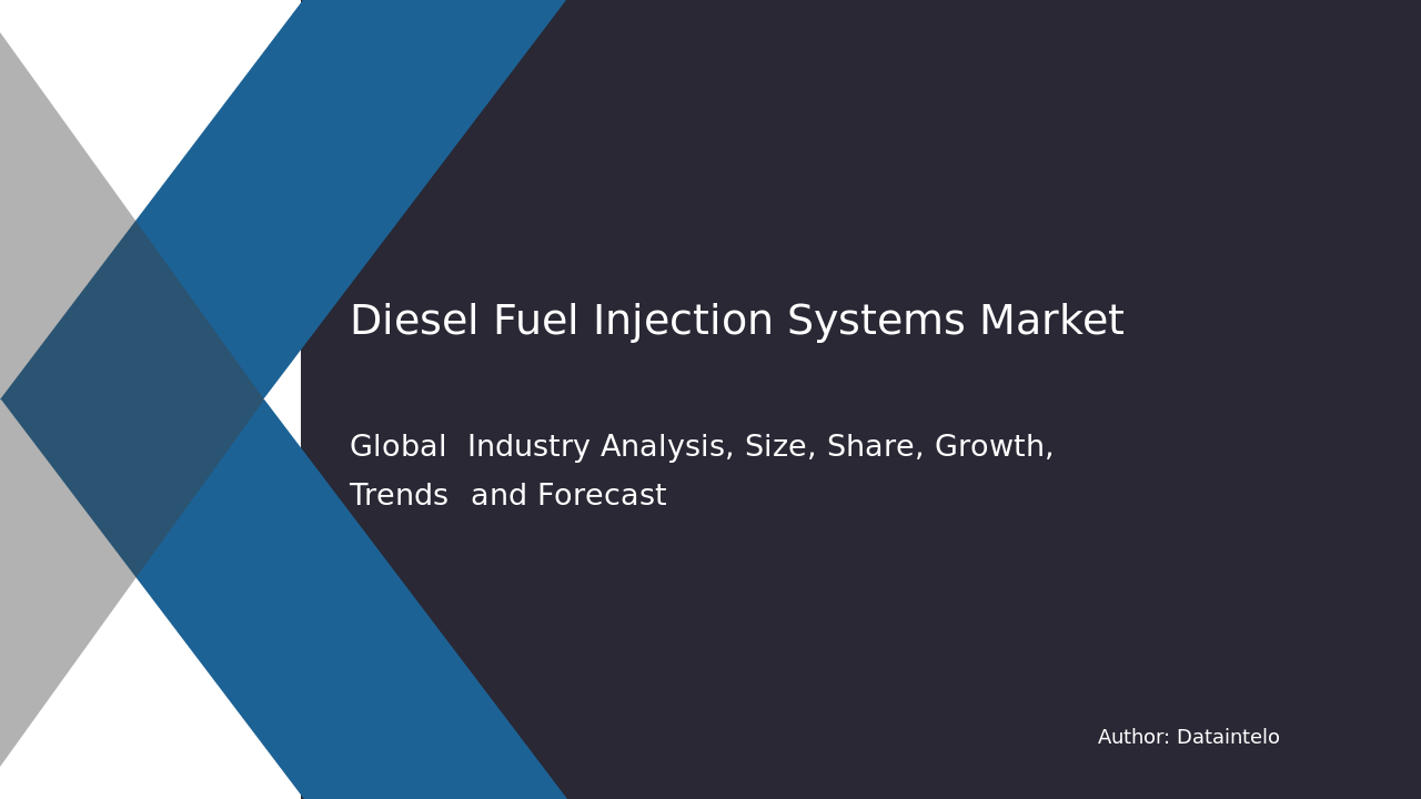 Diesel Fuel Injection Systems Market Scope and Industry Expansion 2032