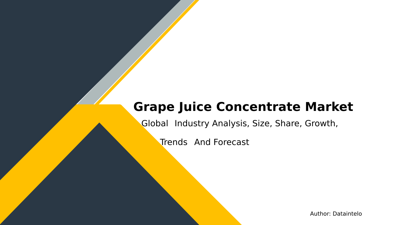 Grape Juice Concentrate Market Analysis Report 2032: 4.5% CAGR Updates